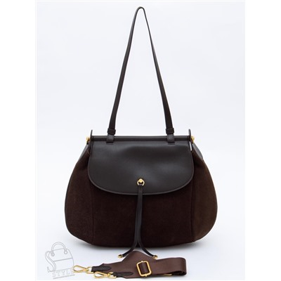 Сумка женская кожаная 1044M coffee Polina&Eiterou