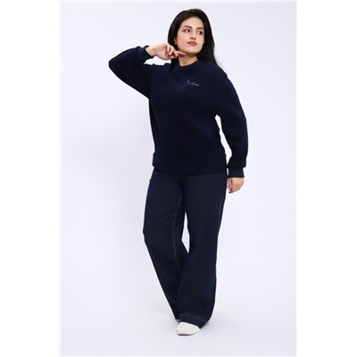 Свитшот женский 82067 (Темно-синий)