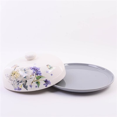 60213 Блюдо д/блинов 23,8х11см Букет фантазий LR (х12)