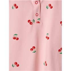 Джемпер трикотажный с воротником поло для девочек