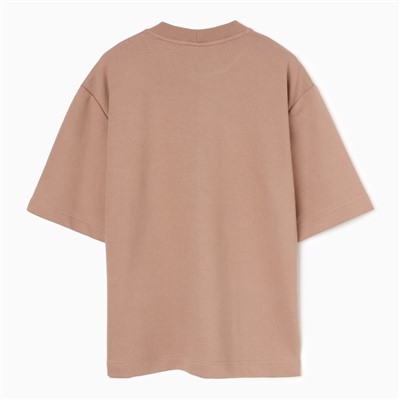 Футболка мужская из органического хлопка MINAKU REGULAR FIT: бежевая, р-р 52