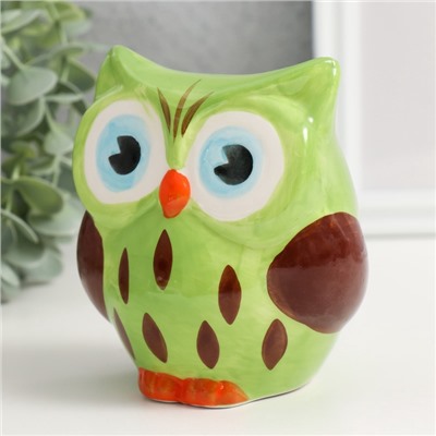 Копилка для денег «Филин арбузик», керамика, 10.6×9.5×11.8 см