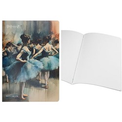 Скетчбук А4 20л "ВЫСТУПЛЕНИЕ БАЛЕРИН-1" для акварели, сшивка,каландр холст 20-0310 Проф-Пресс