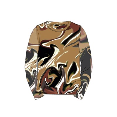 Фуфайка трикотажная для девочек (футболка с длинными рукавами)