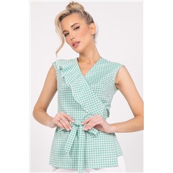 Блузка Ласка (бирюза)