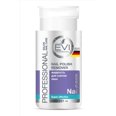 EVI professional Жидкость профессиональная для снятия лака с ацетоном с помпой-дозатором, 150 мл KRISTALLER, 1128156