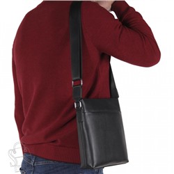 Сумка мужская кожаная 23004-3H black Heanbag