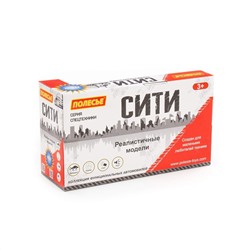 Полесье "Сити", автомобиль бортовой инерционный (со светом и звуком) (красный) (в коробке)
