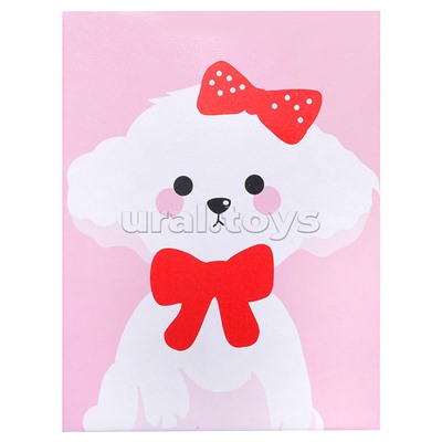 Набор творческая мастерская "Щеночек с бантиком" 30*40 см.