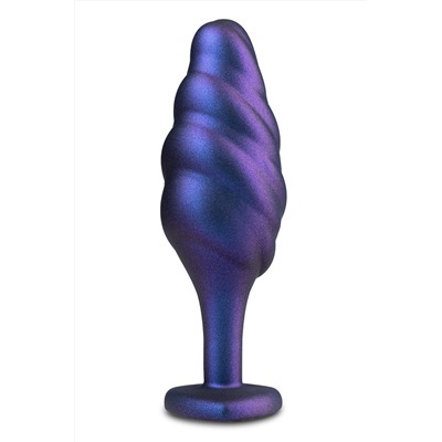 Фиолетовая анальная пробка с кристаллом-сердцем Matrix Bumped Bling Plug - 11,4 см.