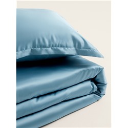Простыня 1.5 спальная SL Home Tencel, 160×235 см, серо-голубая, тенсель