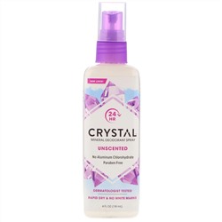 Crystal Body Deodorant, Минеральный аэрозольный дезодорант, без запаха, 118 мл
