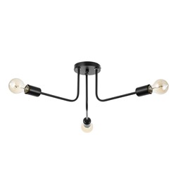 Люстра «Лагерта» 3хЕ27 40 Вт черный 53×53×13.5 см