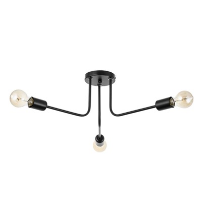 Люстра «Лагерта» 3хЕ27 40 Вт черный 53×53×13.5 см