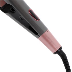 Плойка Luazon LW-21, 40 Вт, керамическое покрытие, d=35 мм, до 230°C, серо-розовая