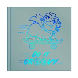 Записная книжка 80л. А6 "Бульдожек" 105х105 мм, твёрдый переплёт, полноцветная