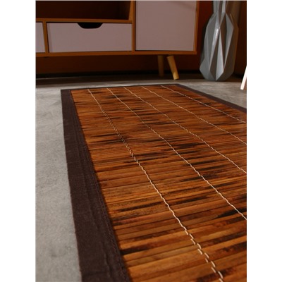 Коврик плетёный из кокосовых листьев, 100×50×0.8 см