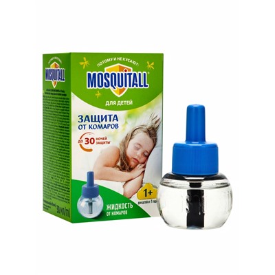 Жидкость от комаров Mosquitall «Нежная защита для детей», 30 ночей, 30 мл