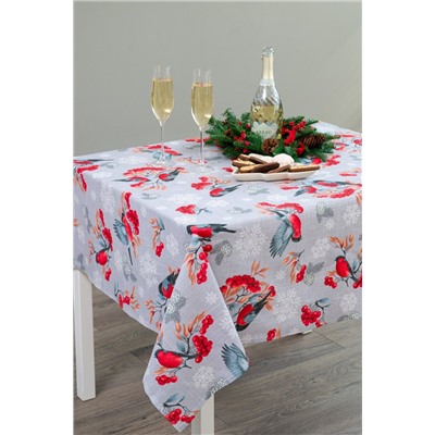 Скатерть Снегири и рябина