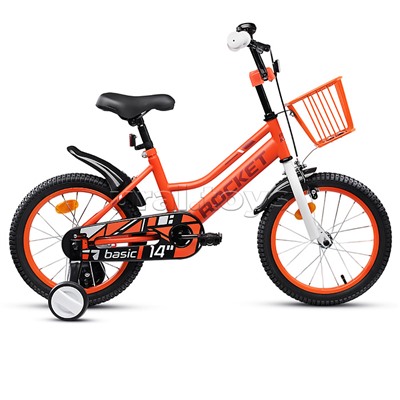 Велосипед 14" Rocket Basic, цвет коралловый