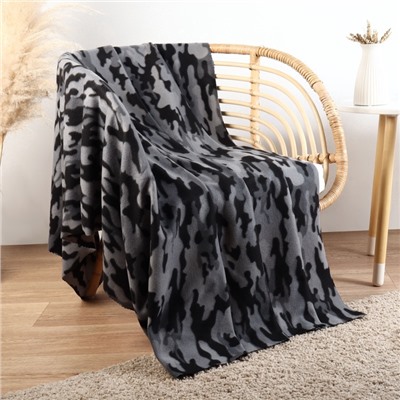 Плед флисовый «Экономь и Я. Камуфляж (вид 2)», 150×130 см, плотность 160 г/м²