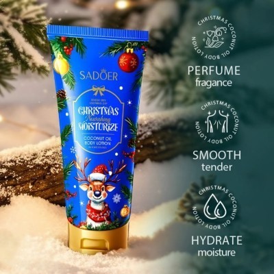 SADOER Лосьон для тела "CHRISTMAS" Coconut Oil с маслом кокоса, 100 гр