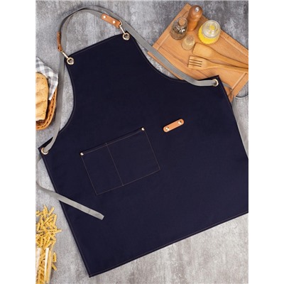 Фартук Этель «Стиль», синий, 70×78 см, 100% хлопок