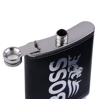 Фляжка BOSS, нержавеющая сталь, 240 мл, 8 oz