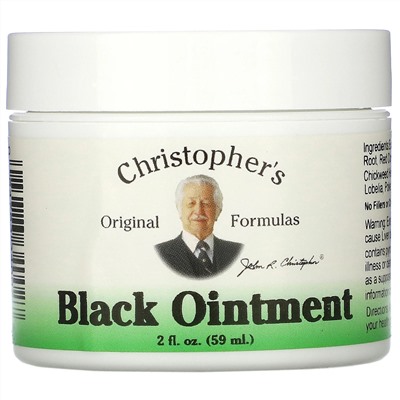 Christopher's Original Formulas, Black Ointment, противовоспалительная, 59 мл (2 жидкие унции)