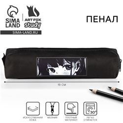 Пенал школьный, искусственная кожа«Аниме»19×8×3 см