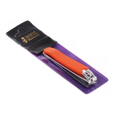 Mertz Книпсер с обрезиненной ручкой A442 большой, оранжевый, 9 см 1670