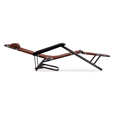 Кресло шезлонг КОРИЧНЕВЫЙ №9 47х152х93 /уп4/