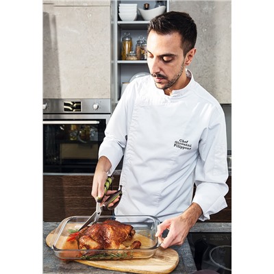 Ножницы кухонные универсальные, коричневые