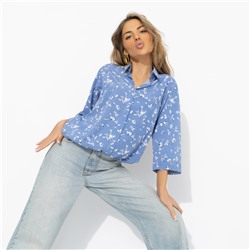 Блуза , освежающая образ, Твой личный тренд (небесная)