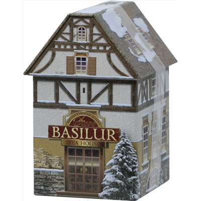 BASILUR. Новый год. Чайный домик 100 гр. жест.банка