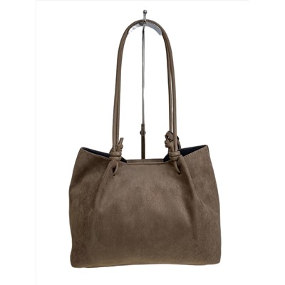 Женская сумка из искусственной замши, цвет бежевый