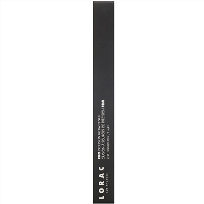 Lorac, Карандаш для бровей Pro Precision, оттенок холодный темно-коричневый, 0,16 г