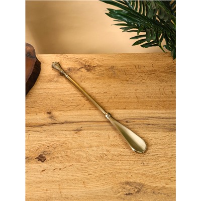 Ложка для обуви «Блеск», 35 см, латунь