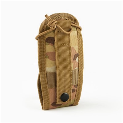 Подсумок тактический для рации Baofeng, 6.5×5×15 см, на пояс и бронежилет, MOLLE, мультикам