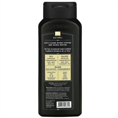 J R Watkins, Men's Body Wash, Sandalwood Vanilla, 18 fl oz (532 ml)