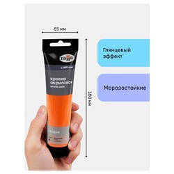 Акриловая краска 110 мл "Студия" оранжевая, в тубе 2802110139 Гамма