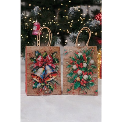 Набор крафт-пакетов новогодний 2 шт