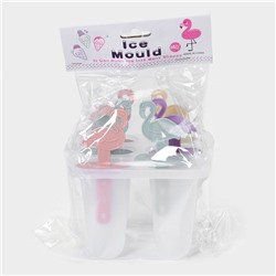 Форма для мороженого «Фламинго», 12.5×11.5×14.5 см, 6 ячеек, прозрачная