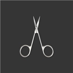 Ножницы маникюрные Premium, загнутые, узкие, 10 см