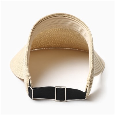Козырёк женский MINAKU, бежевый, размер 58, целлюлоза