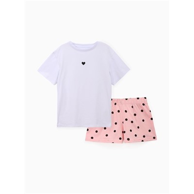 Пижама женская (футболка, шорты) KAFTAN Cute, размер 52-54