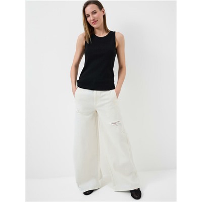 Брюки текстильные джинсовые для женщин