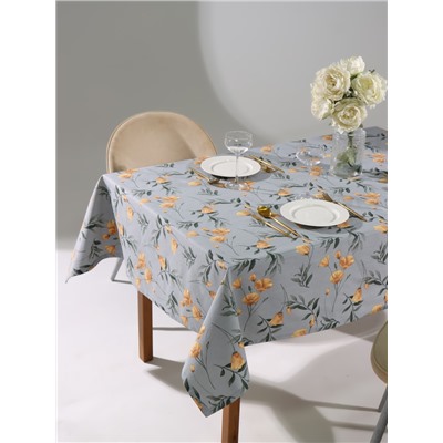 Скатерть Этель Yellow poppies 149×110 см, 100% хлопок, репс 210 г/м²