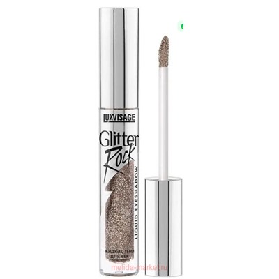 LUXVISAGE Тени для век жидкие Glitter Rock тон 304 Ice Brown