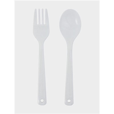 Набор посуды с собой Доляна, 4 предмета: бутылка 500 мл, ланч-бокс 20×17×5.5 см, вилка, ложка, пластик, серый